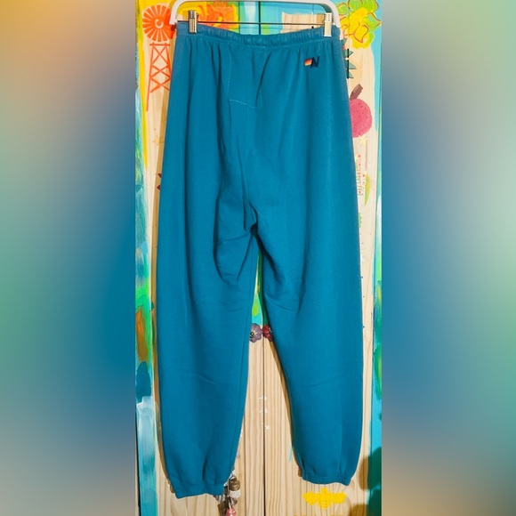 Aviator Nation Teal Sweat Pants - Picture 2 of 7